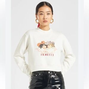 NWT FIORUCCI WHITE SWEATER ANGEL COWBOYS